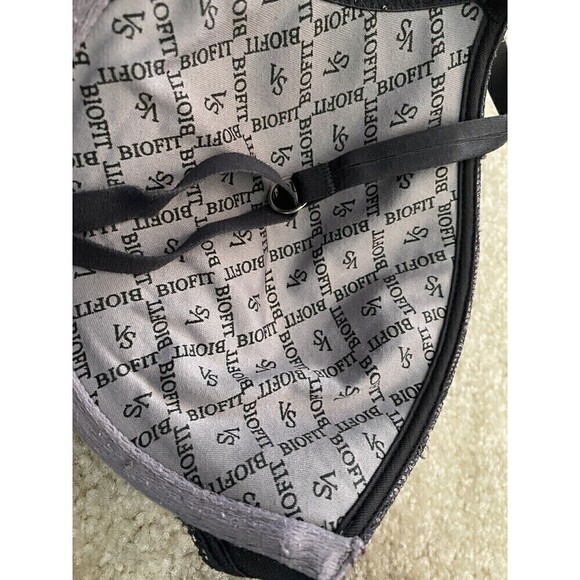 Victorias Secret Gray 34C Bra Unlined Full Coverage Lace Underwire Padded Sexy - Picture 6 of 11